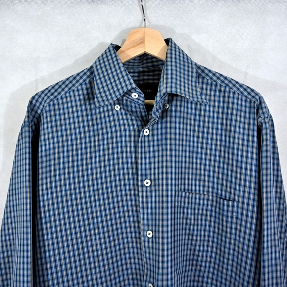 *Moved to @Foxtail90* BUGATCHI Checkered Button Down - Picture 3 of 8